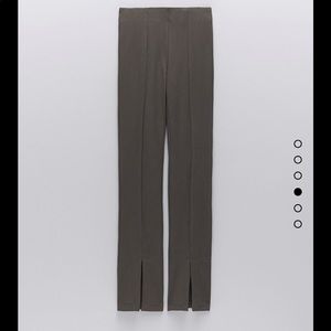 Zara ribbed flared leggings
